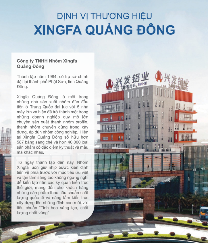 Cataloge nhôm xingfa tổng hợp đầy đủ