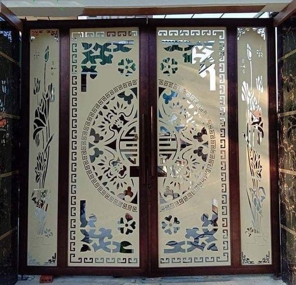 Cổng chính hoa văn nghệ thuật CNC