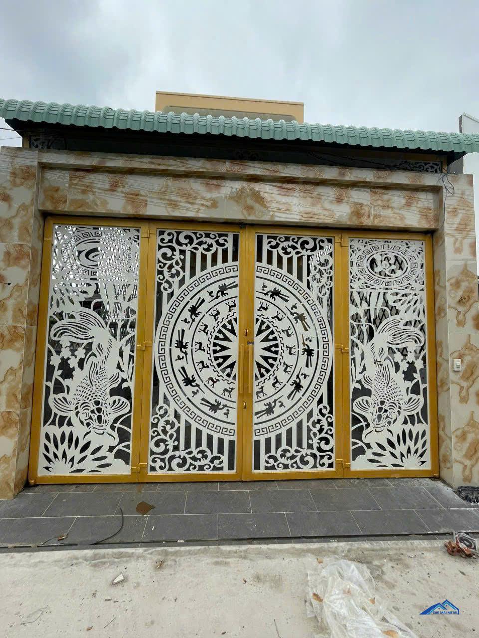 Cổng chính hoa văn nghệ thuật CNC