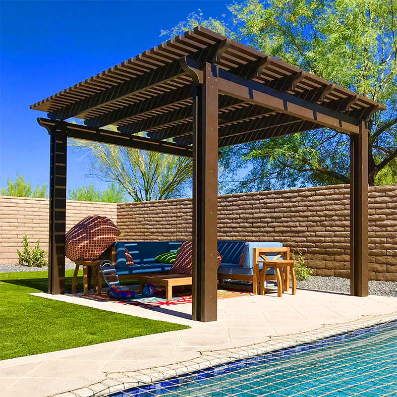 Lam Pergola gỗ nhựa ngoài trời