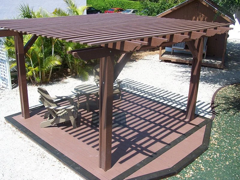 Lam Pergola gỗ nhựa ngoài trời
