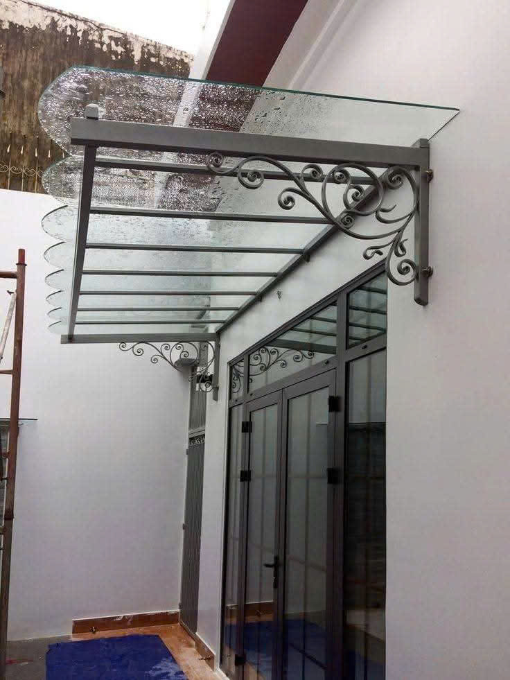 mẫu mái kính sắt nghệ thuật