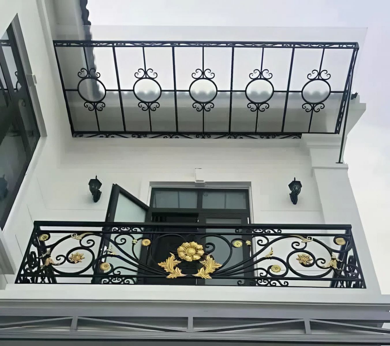 mẫu mái kính sắt nghệ thuật