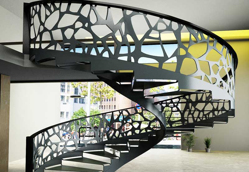 Cầu Thang Xoắn Ốc thép Cnc