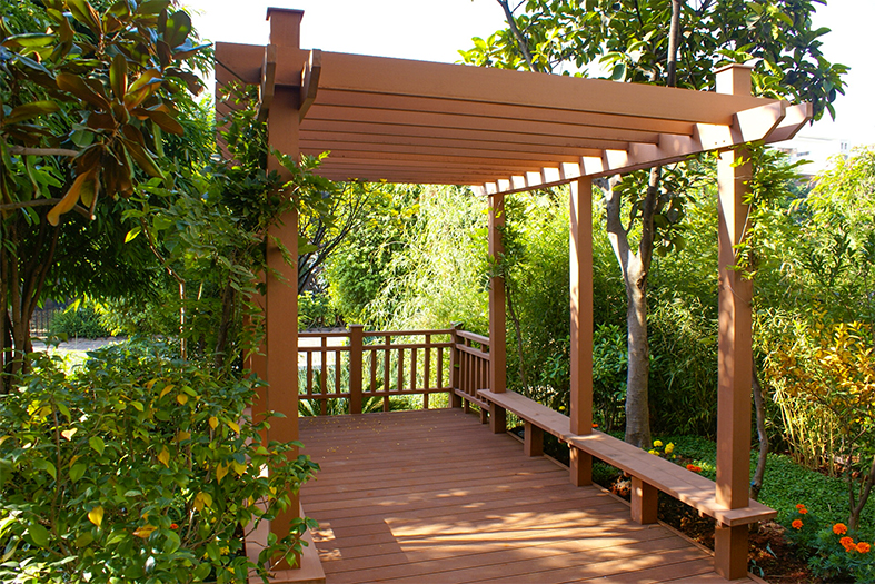 Giàn hoa Pergola lam nhôm