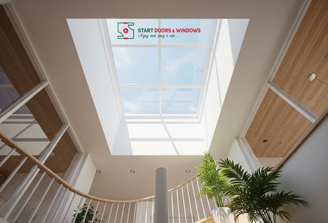 Thi công mái kính Skylight