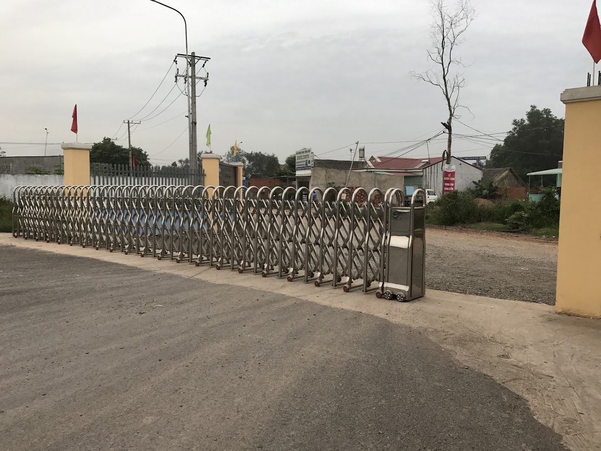 Cửa cổng inox xếp