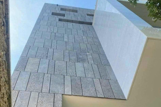 Đá ong xám ốp mặt tiền