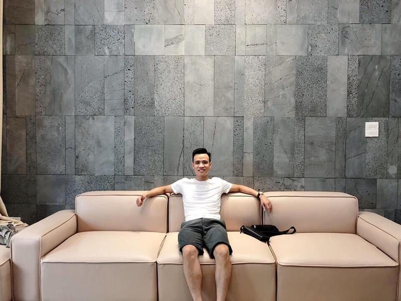 Đá ốp tường phòng khách