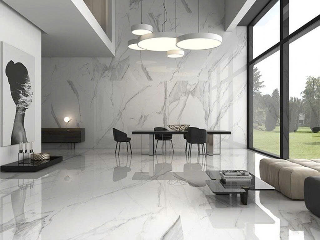 Đá ốp tường phòng khách