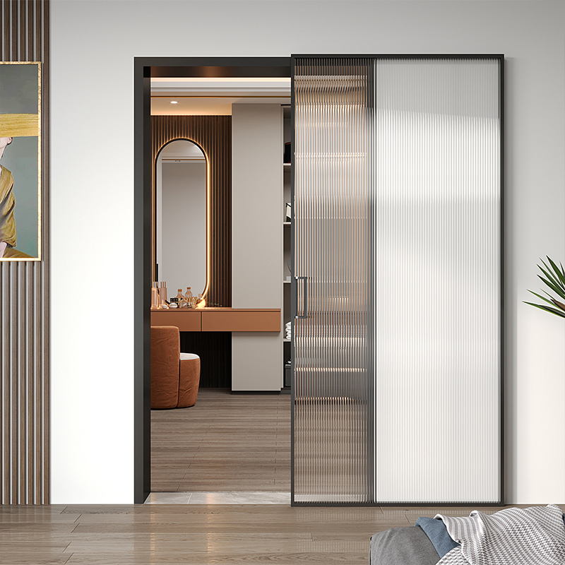 cửa lùa slim ray treo trên