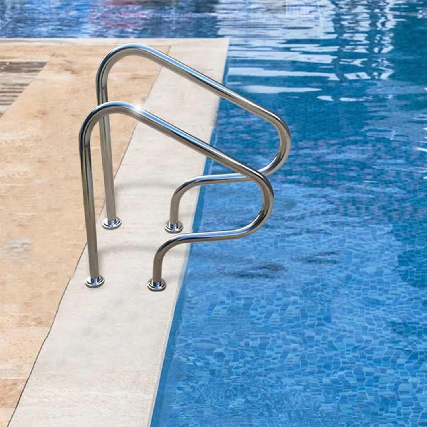 lan can inox hồ bơi