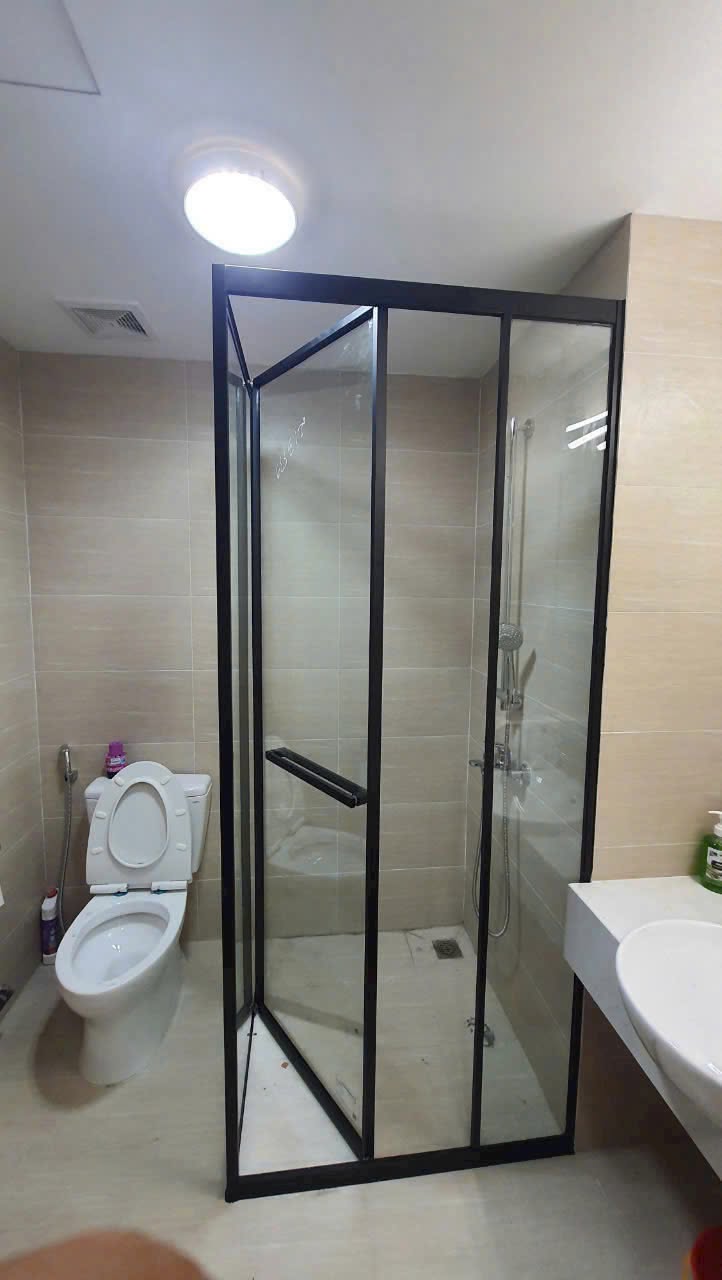 giá cabin phòng tắm kính nhôm mạ anode