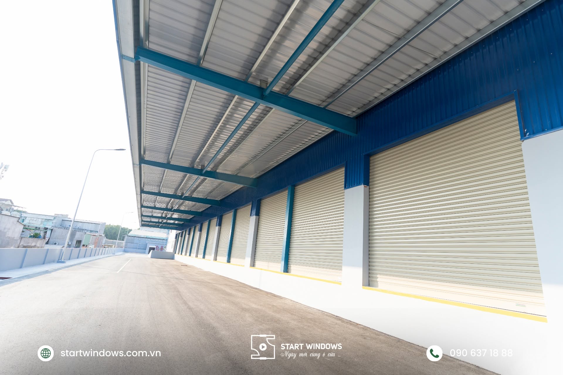 Kích thước cửa cuốn nhà xưởng